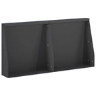 Keerwand 40x12x40 cm staal zwart (2 stuks)