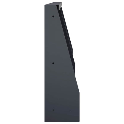 Keerwand 2 st 40 x 12 x 40 cm Staal Antraciet