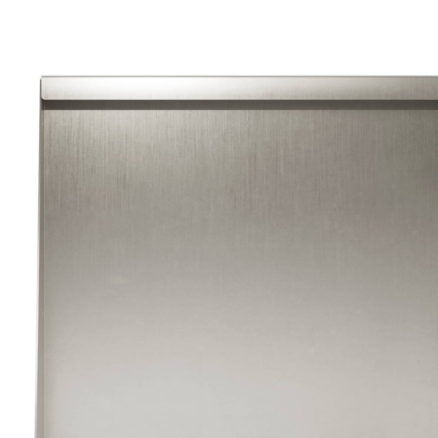 Keerwand 2 st 40 x 12 x 40 cm Roestvrij staal zilver