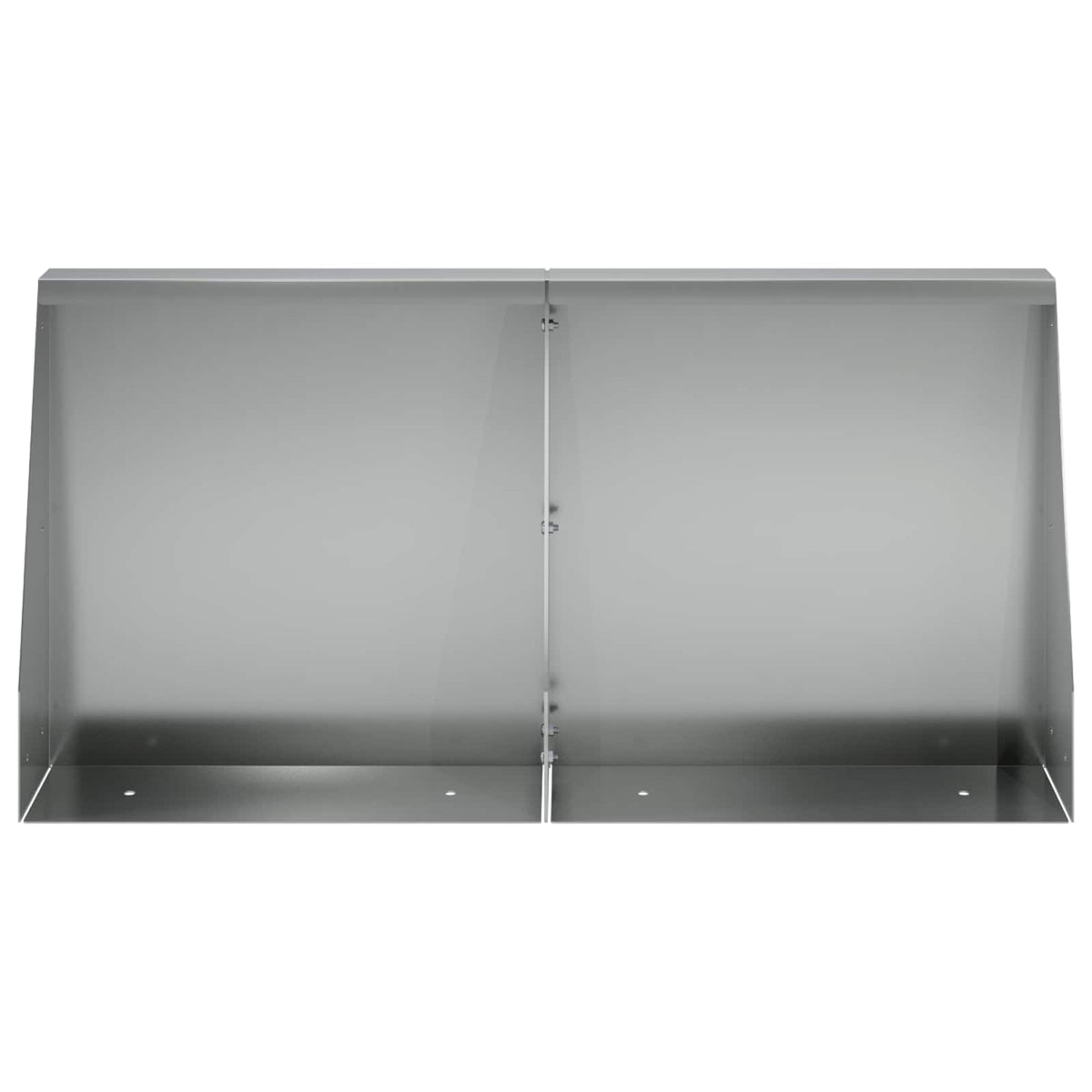 Keerwand 2 st 40 x 12 x 40 cm Gegalvaniseerd staal zilver