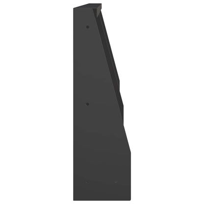 Keerwand 2 st 40 x 12 x 50 cm Staal Zwart