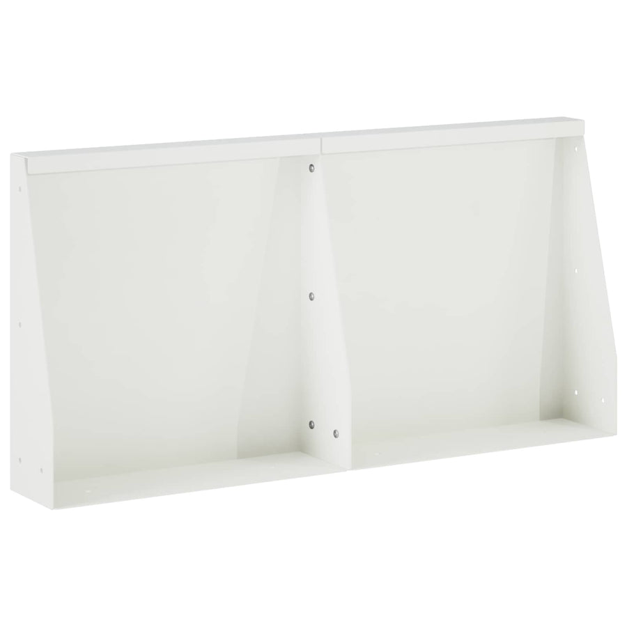 Keerwand 2 st 40 x 12 x 50 cm Staal Wit
