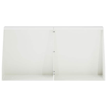 Keerwand 2 st 40 x 12 x 50 cm Staal Wit