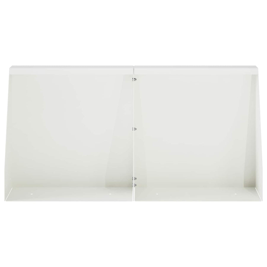 Keerwand 2 st 40 x 12 x 50 cm Staal Wit