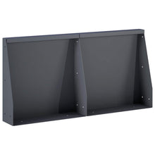 Keerwand 2 st 40 x 12 x 50 cm Staal Antraciet