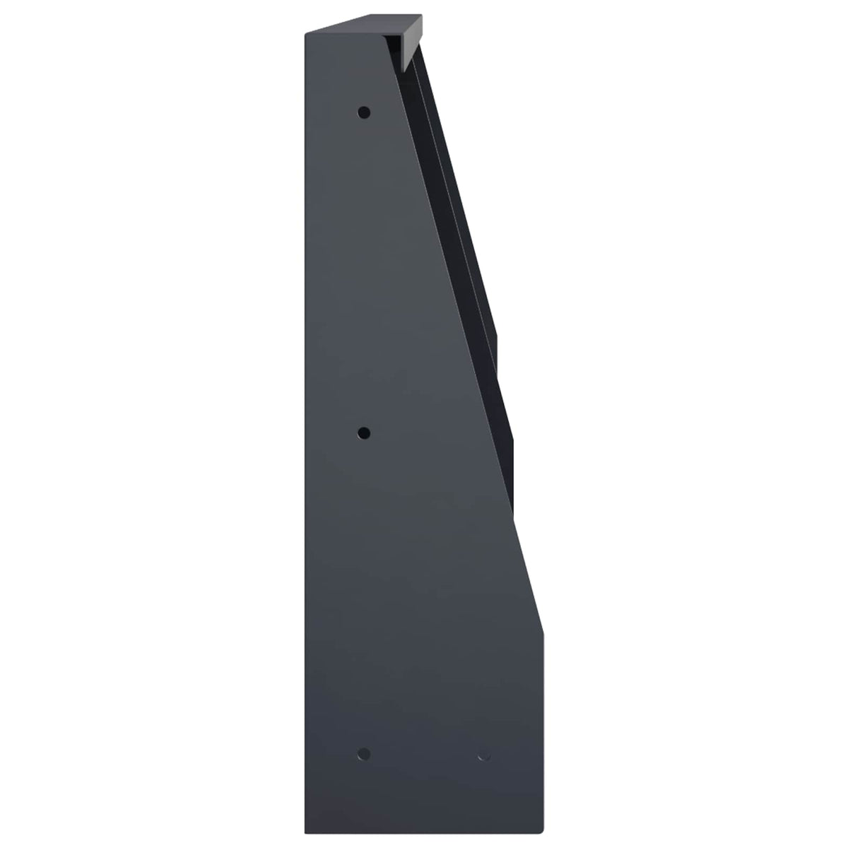 Keerwand 2 st 40 x 12 x 50 cm Staal Antraciet