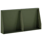 Keerwand 2 st 40x12x50 cm staal olijfgroen