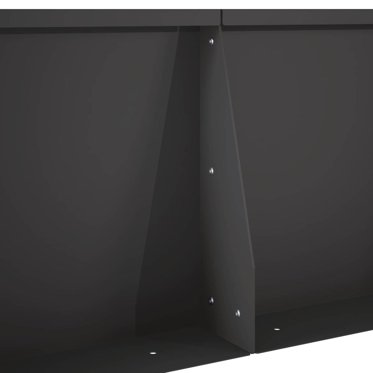 Keerwand 2 st 60 x 12 x 30 cm Staal Zwart