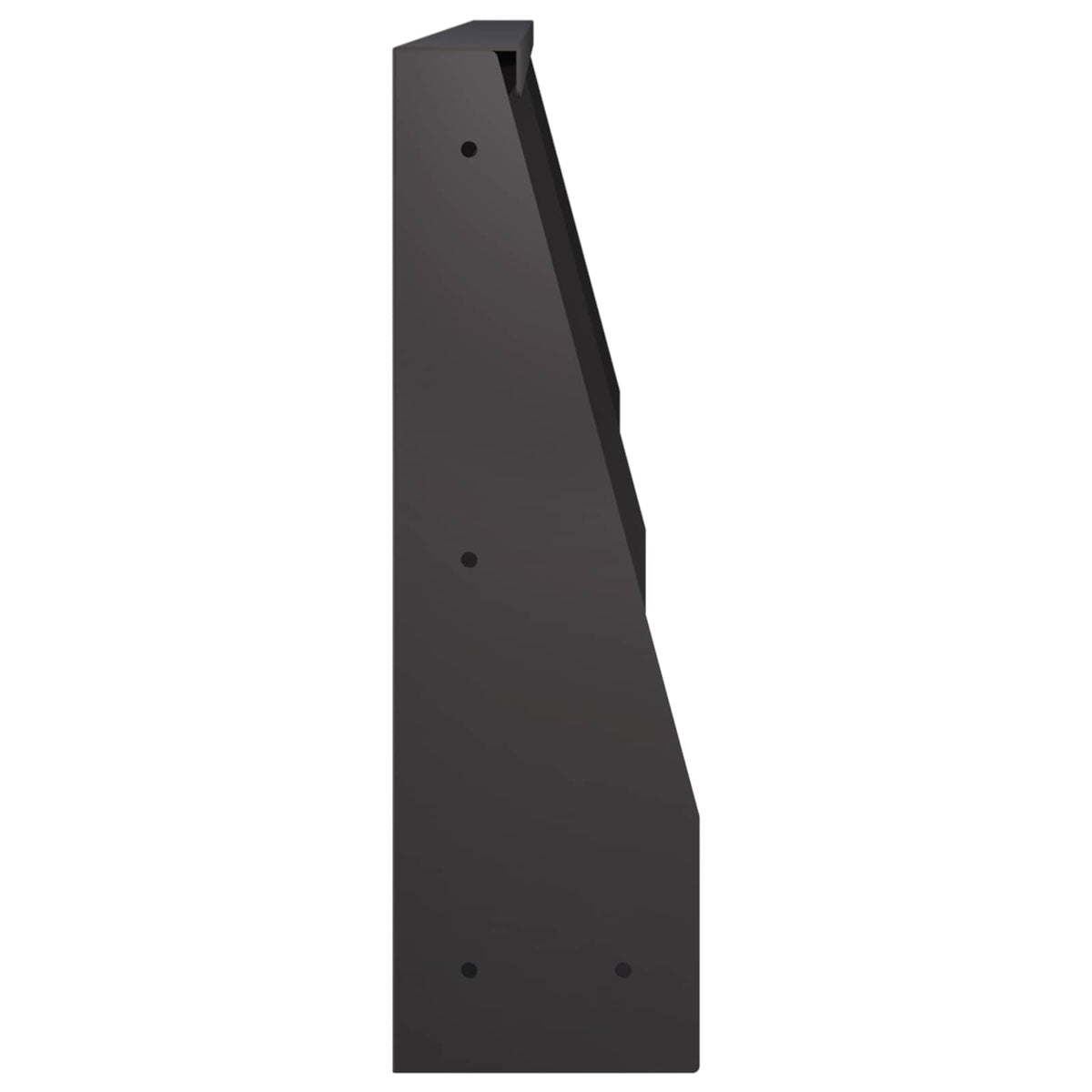 Keerwand 2 st 60 x 12 x 30 cm Staal Zwart