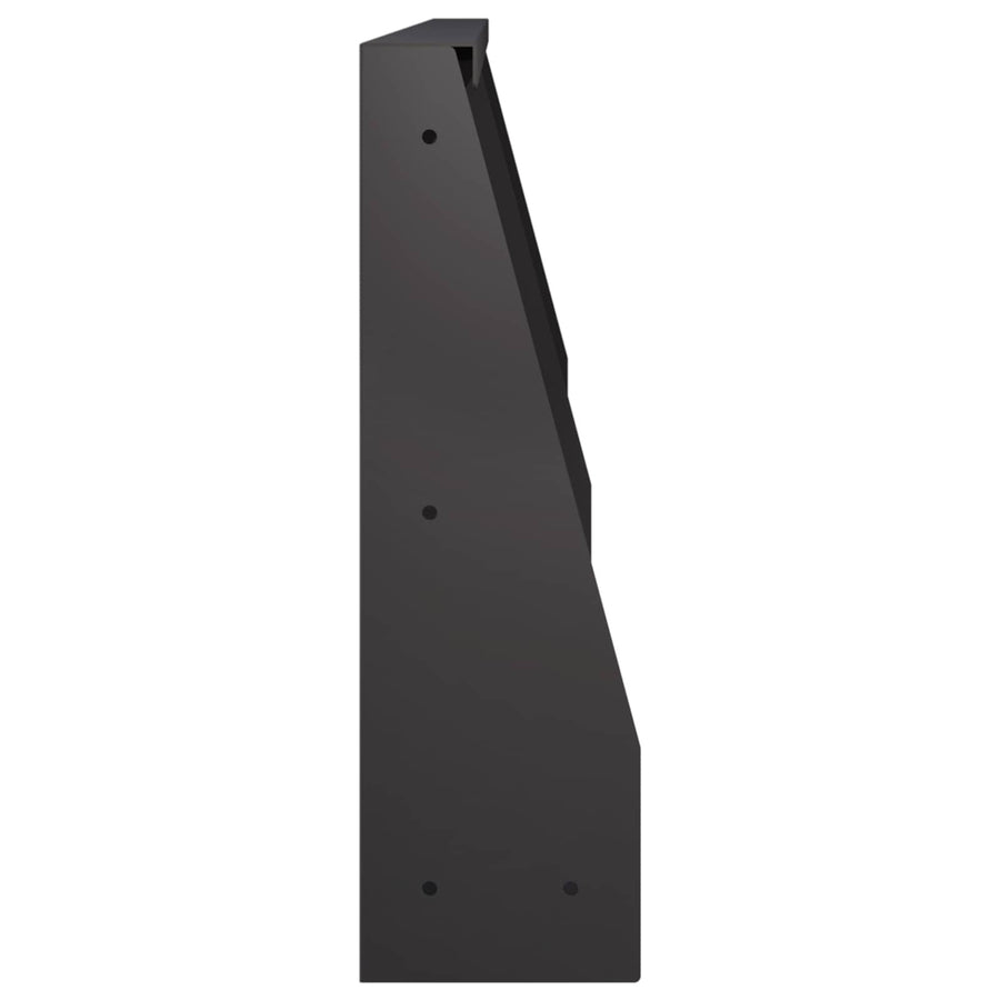 Keerwand 2 st 60 x 12 x 30 cm Staal Zwart