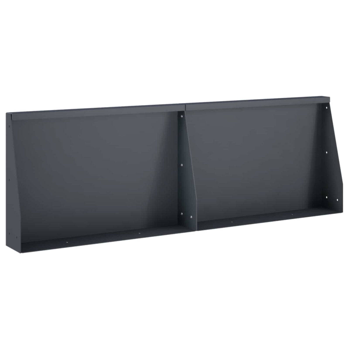Keerwand 2 st 60 x 12 x 30 cm Staal Antraciet