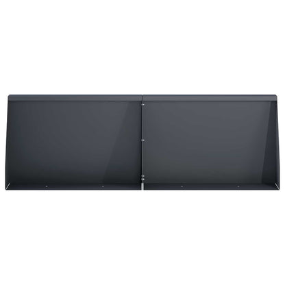 Keerwand 2 st 60 x 12 x 30 cm Staal Antraciet