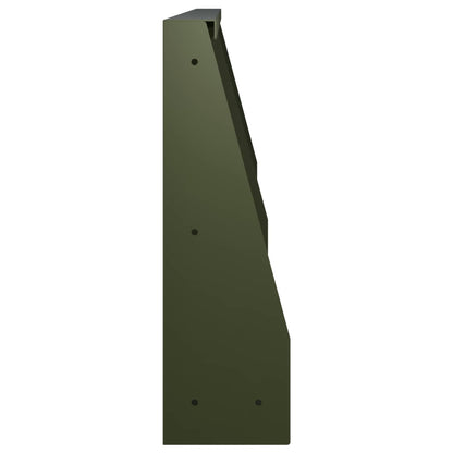 Keerwand 2 st 60 x 12 x 30 cm Staal Olijfgroen