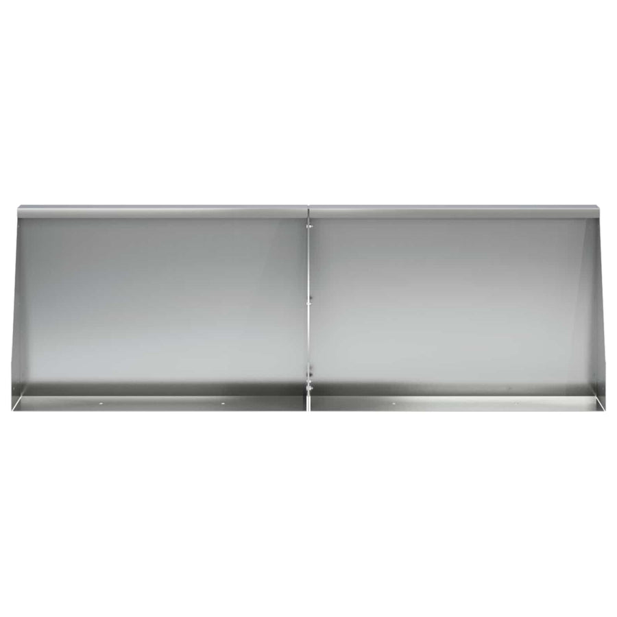 Keerwand 2 st 60 x 12 x 30 cm Gegalvaniseerd staal zilver