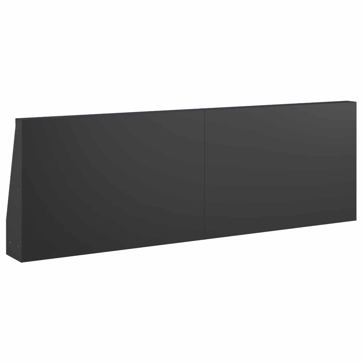 Keerwand 2 st 60 x 12 x 40 cm Staal Zwart