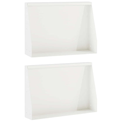 Keerwand 2 st 60 x 12 x 40 cm Staal Wit