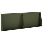 Keerwand 2 st 60x12x40 cm staal olijfgroen