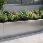 Keerwand 60x12x40 cm roestvrij staal zilver