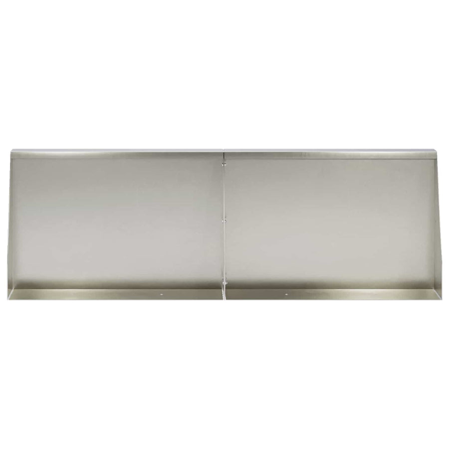 Keerwand 2 st 60 x 12 x 40 cm Roestvrij staal zilver