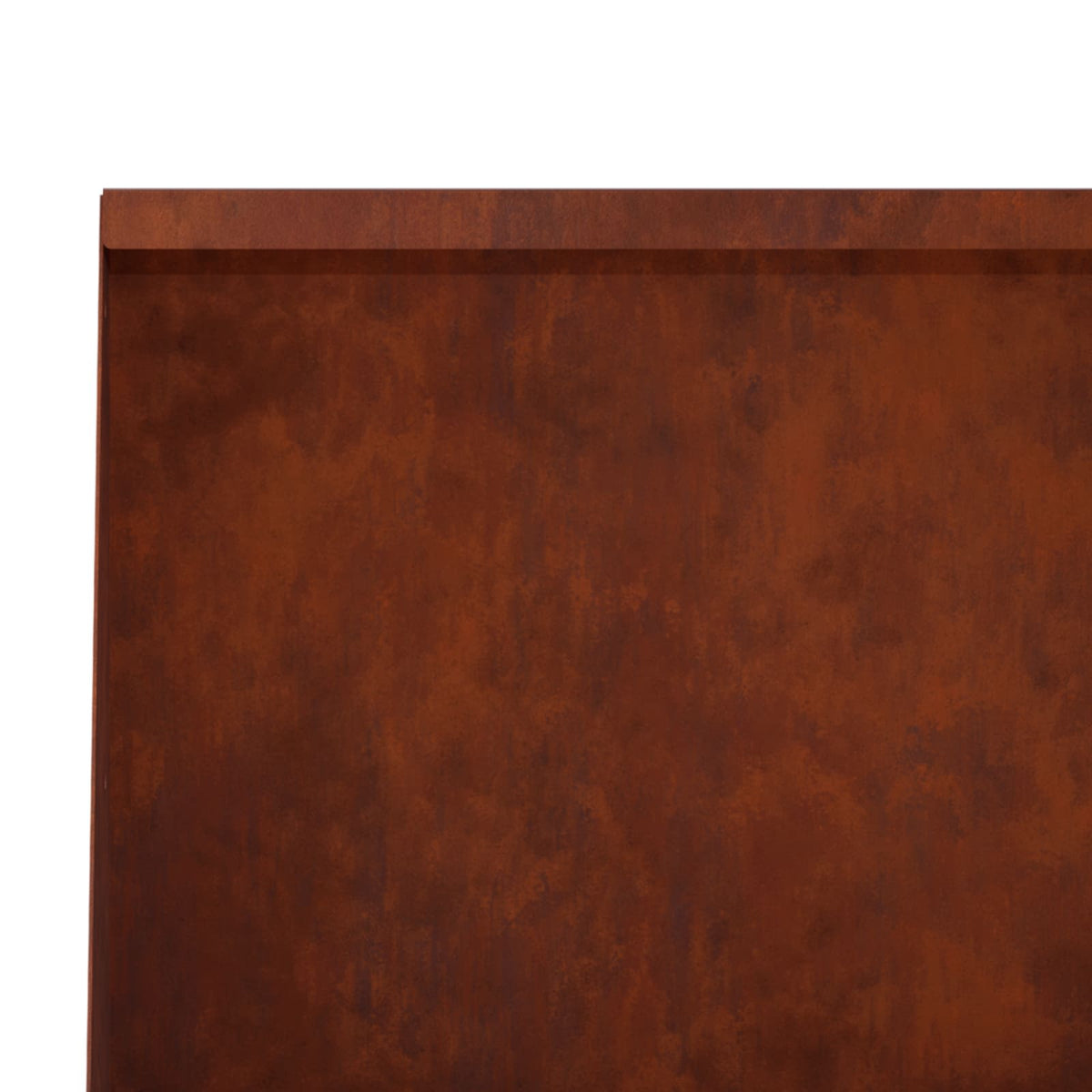 Keerwand 2 st 60 x 12 x 40 cm weervast staal Roestkleurig