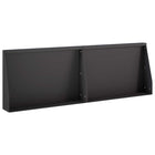 Keerwand 60x12x50 cm staal zwart