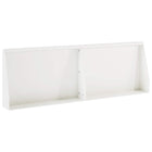 Keerwand 60x12x50 cm staal wit (2 stuks)