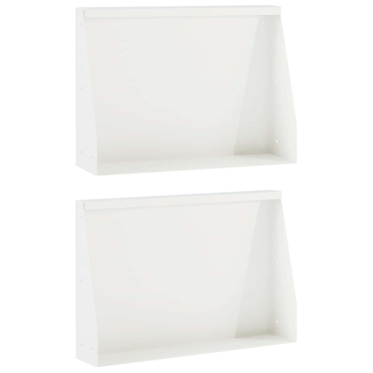 Keerwand 2 st 60 x 12 x 50 cm Staal Wit