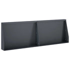 Keerwand staal antraciet 60 x 12 x 50 cm 2 st