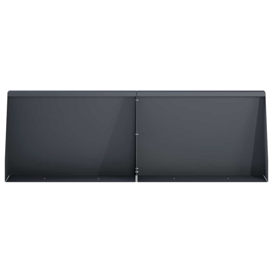 Keerwand 2 st 60 x 12 x 50 cm Staal Antraciet