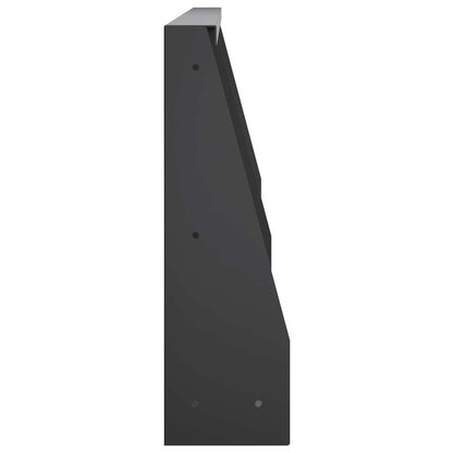 Keerwand 2 st 80 x 12 x 30 cm Staal Zwart