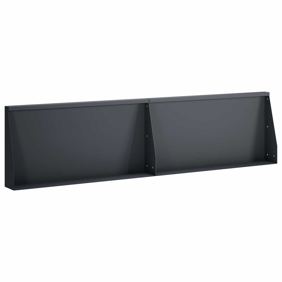 Keerwand 2 st 80 x 12 x 30 cm Staal Antraciet