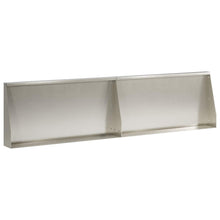 Keerwand 2 st 80 x 12 x 30 cm Roestvrij staal zilver