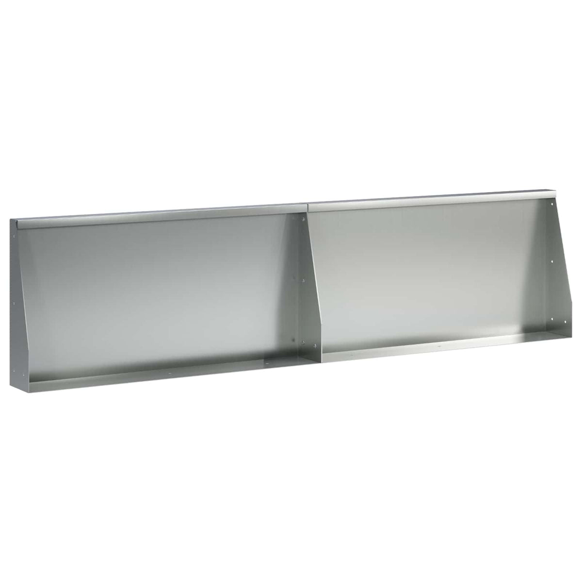 Keerwand 2 st 80 x 12 x 30 cm Gegalvaniseerd staal zilver