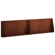 Keerwand 80x12x30 cm staal roestkleurig (2 st.)