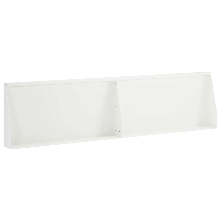 Keerwand 2 st 80 x 12 x 40 cm Staal Wit