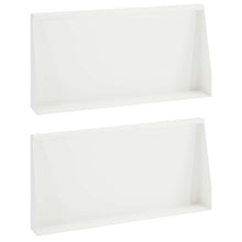 Keerwand 2 st 80 x 12 x 40 cm Staal Wit