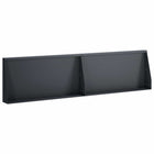 Keerwand 80x12x40 cm staal antraciet (2 stuks)
