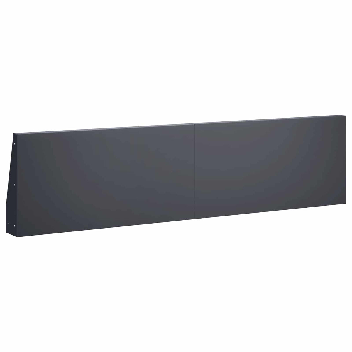 Keerwand 2 st 80 x 12 x 40 cm Staal Antraciet