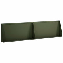 Keerwand 2 st 80 x 12 x 40 cm Staal Olijfgroen