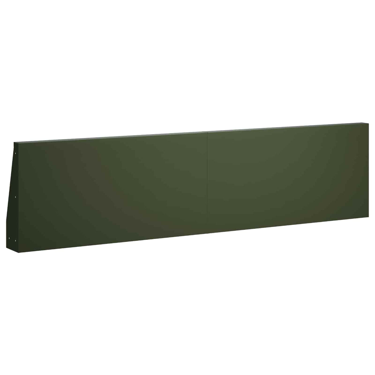 Keerwand 2 st 80 x 12 x 40 cm Staal Olijfgroen