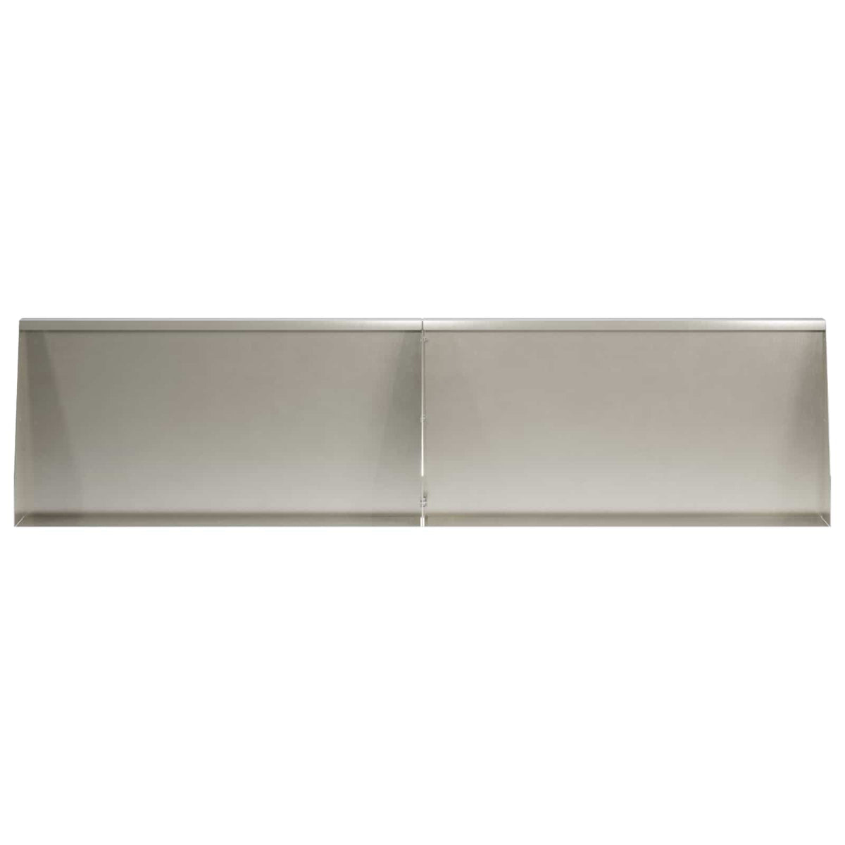 Keerwand 2 st 80 x 12 x 40 cm Roestvrij staal zilver