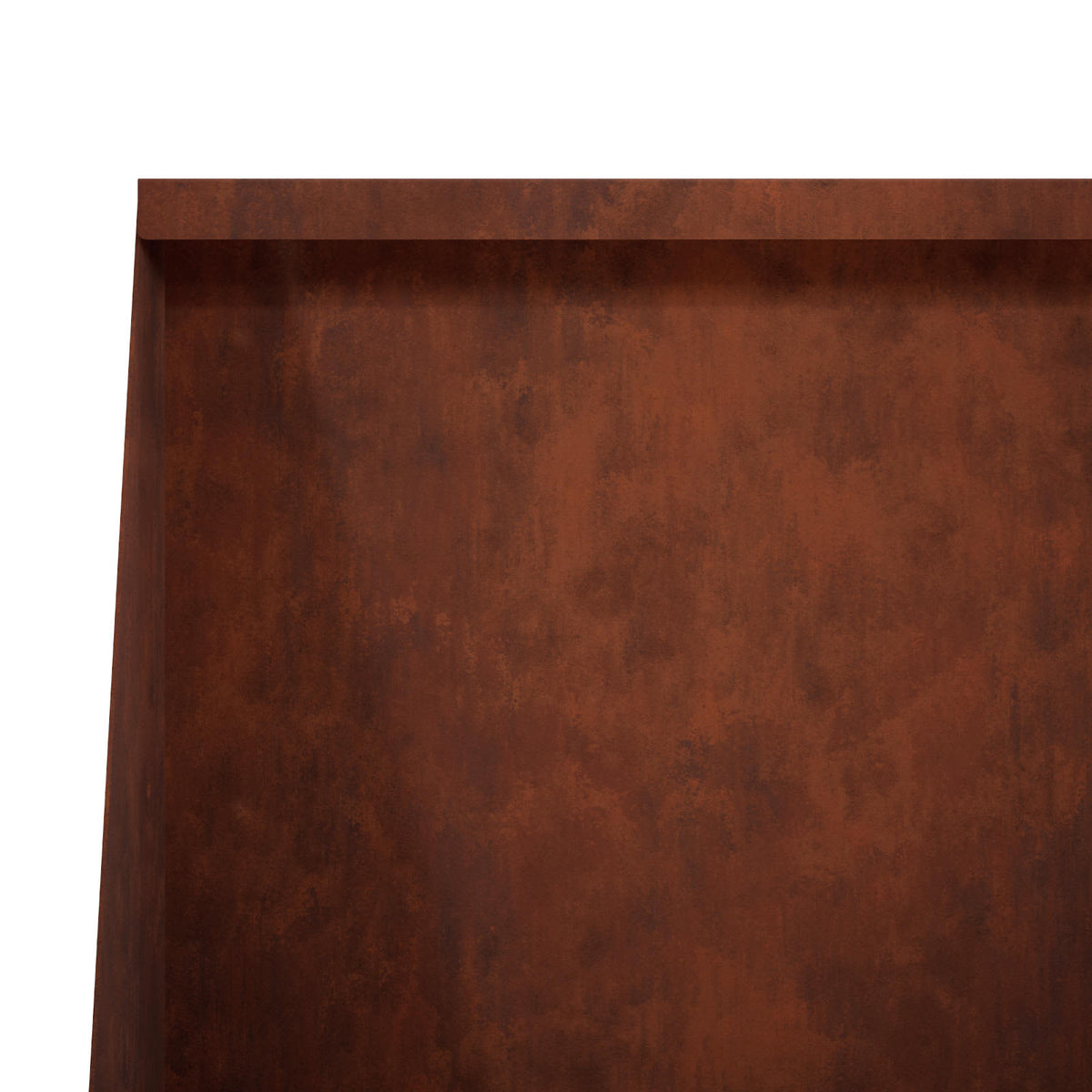 Keerwand 2 st 80 x 12 x 40 cm weervast staal Roestkleurig