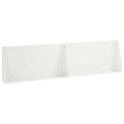 Keerwand 2 st 80x12x50 cm staal wit