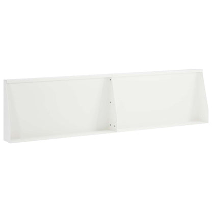 Keerwand 2 st 80 x 12 x 50 cm Staal Wit