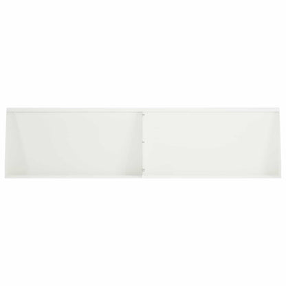 Keerwand 2 st 80 x 12 x 50 cm Staal Wit