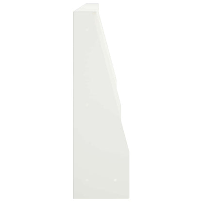 Keerwand 2 st 80 x 12 x 50 cm Staal Wit