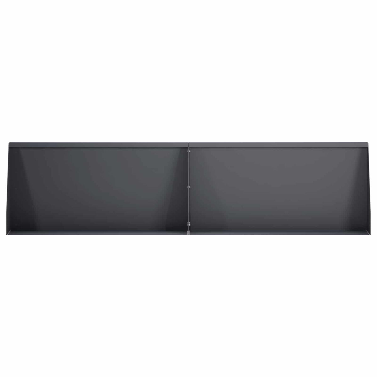Keerwand 2 st 80 x 12 x 50 cm Staal Antraciet