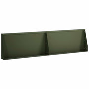 Keerwand staal 80x12x50 cm olijfgroen 2 stuks