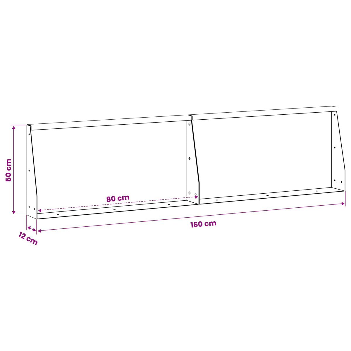 Keerwand 2 st 80 x 12 x 50 cm Staal Olijfgroen