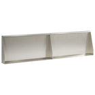 Keerwand 2 st 80x50 cm roestvrij staal